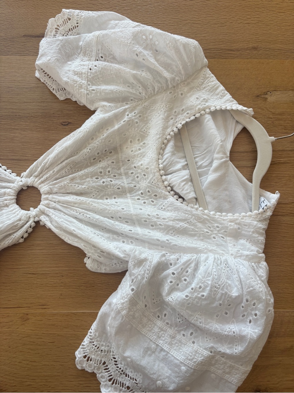 Petal & Pup White Eyelet Maxi Dress with Cutout Detail - Picture 5 of 8